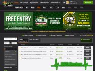 DraftKings PGA Lobby Screenshot